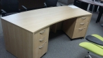 IOF C35361 CUSTOM DESK W/MOBILE PEDS