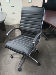 OFFICE STAR BLACK FAUX LEATHER CHAIR