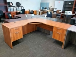 NEW IOF 72X72 WAVE DESK WITH SLIGHT IMPERFECTIONS
