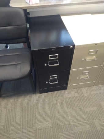 PREOWNED 2 DRAWER BLACK