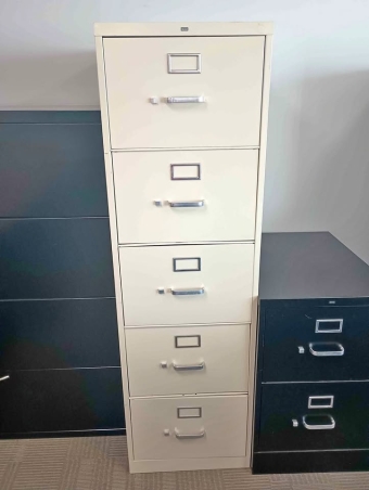 PRE-OWNED HON 5-DRAWER LEGAL SIZED FILING CABINET