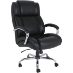  Lorell Big and Tall Leather Chair with UltraCoil Comfort