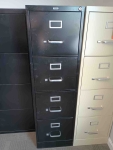 PRE-OWNED SCRATCH AND DENT 4-DRAWER VERTICAL FILE - BLACK