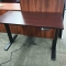 PRE-OWNED IOF ELECTRIC HEIGHT DESK MAHOGANY 24 (Image 1)