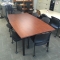 IOF SBOCB84 BOAT-SHAPED CONFERENCE TABLE - WILD PEAR (Image 2)